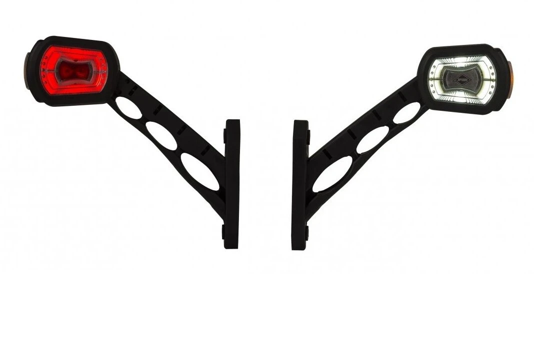 2x 12V 24V LED SIDE OUTLINE MARKER LIGHTS W/R/O E-marked TRAILER TRUCK CHASSIS