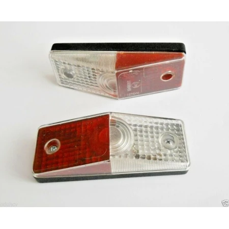 2 x RED WHITE SIDE MARKER OUTLINE POSITION LIGHTS BULB C5W 12V/24V TRUCK TRAILER