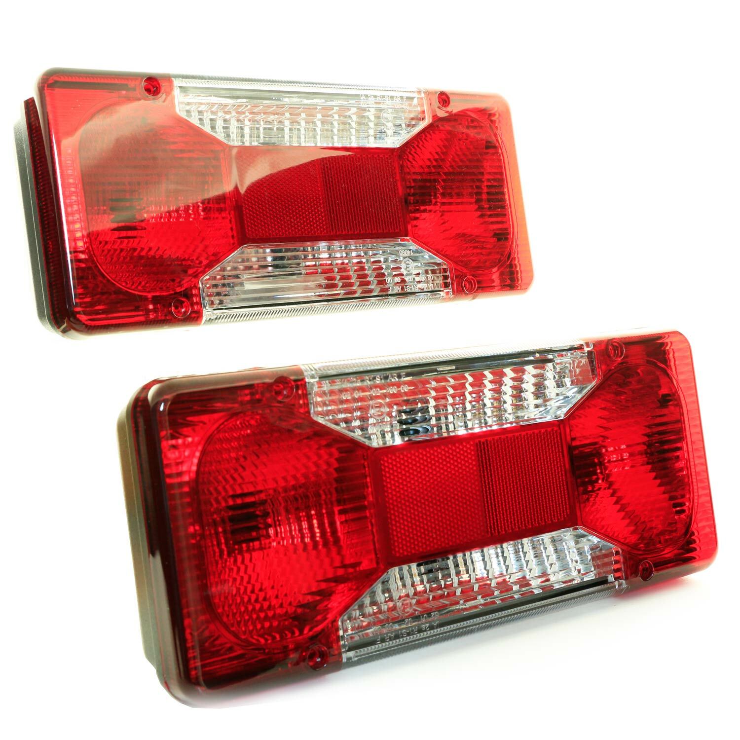 Left + Right Rear Tail Lights for Iveco Daily 2006 + OEM 69500026/69500032