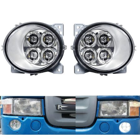 for Scania LED DRL Lights 24V (2004–2016 P/G/R/T) – Daytime Running Lamp Set LH & RH (OEM 1931613 / 1931614)