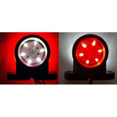 2 x 12V LED Side Perimeter Outline Marker Light Lamps Truck Lorry Van Bus Camper
