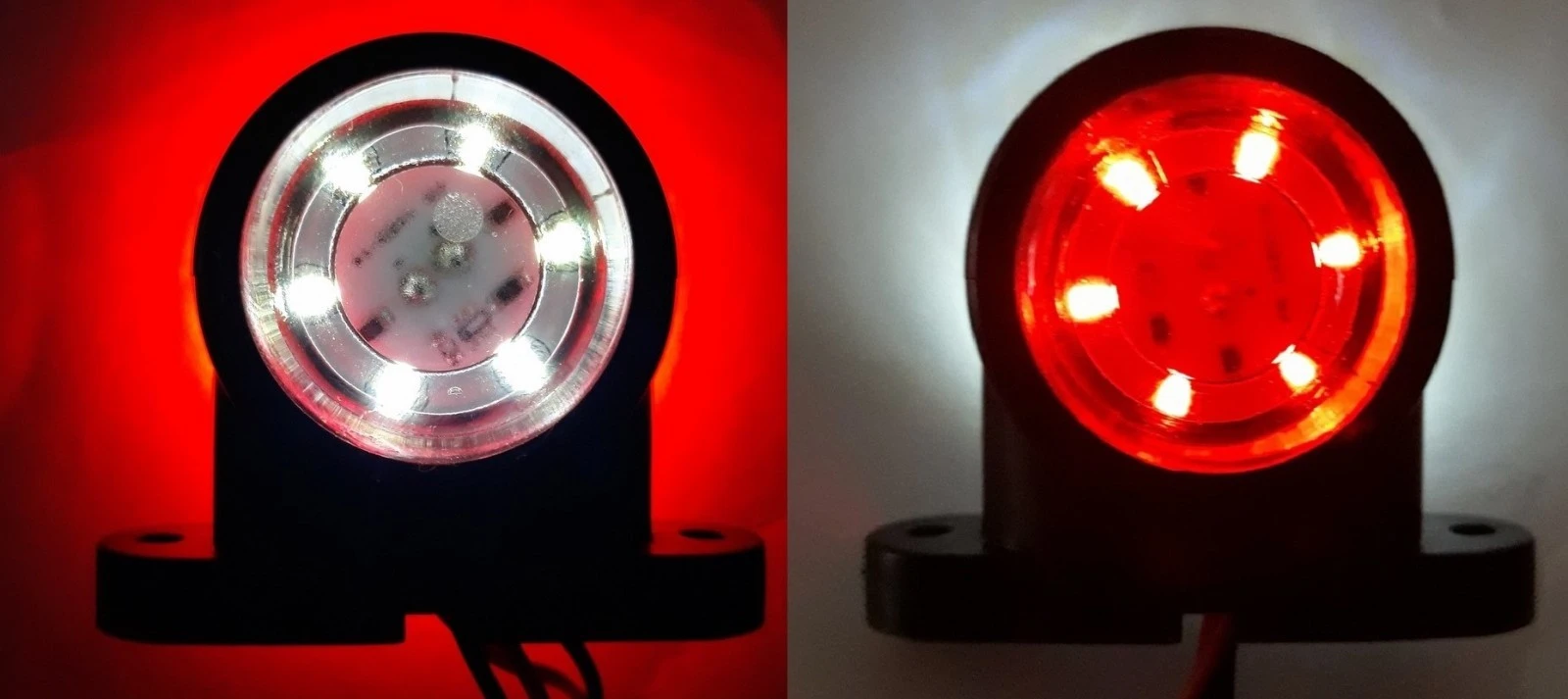 2 x 12V LED Side Perimeter Outline Marker Light Lamps Truck Lorry Van Bus Camper