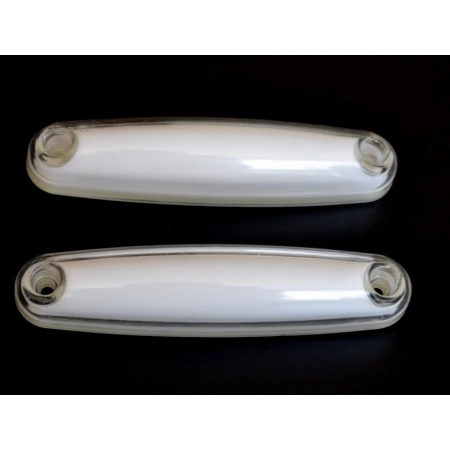 2x LED White Neon Front Side Marker Lights 24V Lamps Caravans Vans Cars SUVs