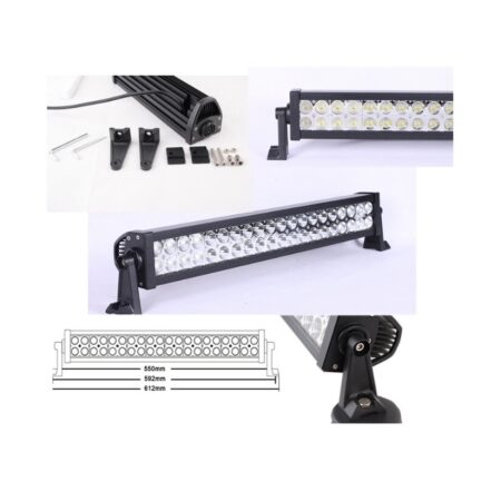 LED Light Bar 120W Spot 6500K White 8400LM Waterproof IP67 for Truck SUV 4x4