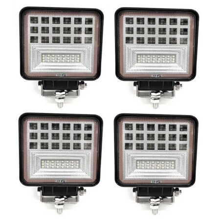 4x Spot Angel Eyes LED Lights 48W – 6500K White, IP67 Waterproof 10-30V