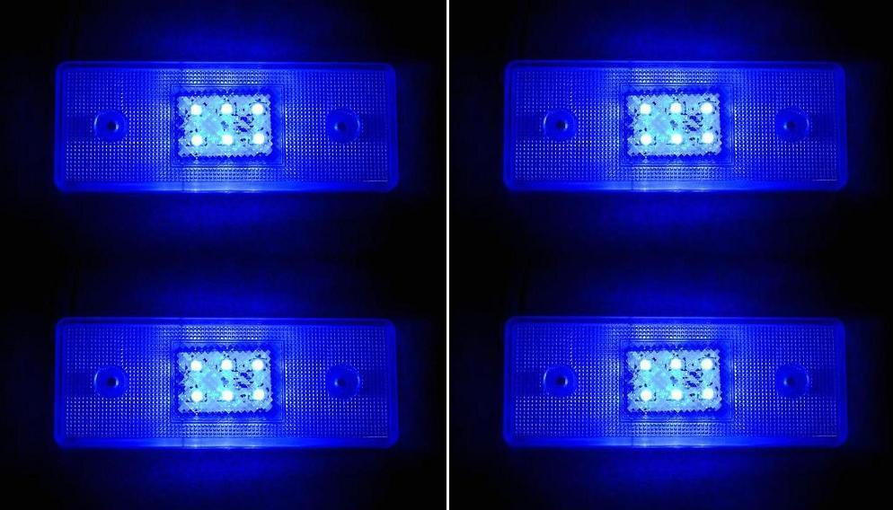4x LED Rear Side Clearance Marker LED Lights 12V  Boat Truck Car SUV Trailer