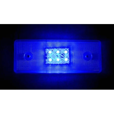 6x 24V  LED Side Front Rear Marker 6  BLUE Light Truck Caravan Lorry Trailer Bus