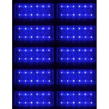 10x 12V LED BLUE FRONT SIDE MARKER LIGHTS TRUCK LORRY BUS CAMPER VAN CAR 4X4
