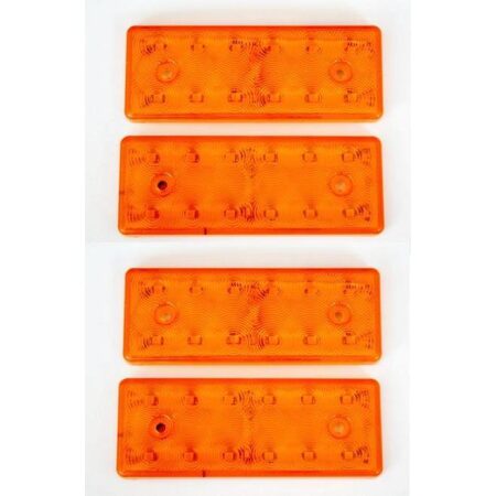 4 pcs 24V LED Orange Amber Side Clearance Marker Lights Truck Trailer Lorry Bus