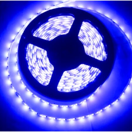 BLUE LED Strip 24V – 5M Waterproof Flexible SMD 300 LEDs Roll (8mm Width)