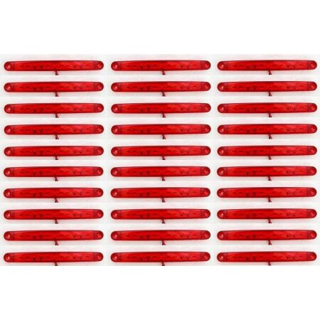 30x 24V Red Rear 12 LED Side Marker Lights Lamp for Truck Trailer SCANIA DAF MAN