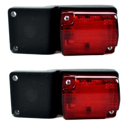 2 pcs 12-24V Red Rear Side Marker Lights Truck Trailer Lorry Camper Tractor Bus