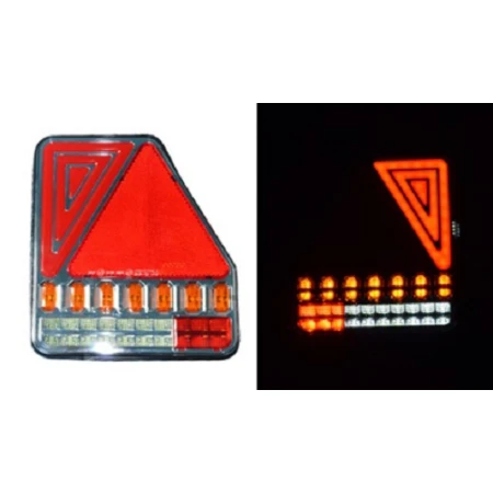 2x LED Neon Tail Rear Lights Triangle Dynamic DI for Caravan Laika Adria SEA 12V