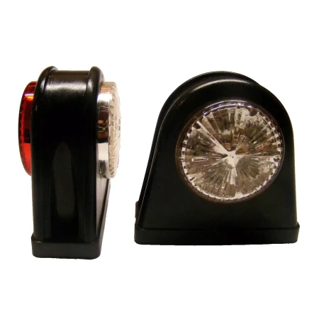 2x Red White 24V Rear Side Lights 10 LEDs Lamps Truck Trailer Lorry Caravan Bus