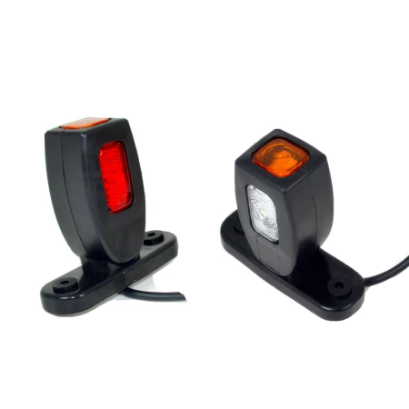 2 x Position Rear Marker Lights Outline 12/24V LED Lamps Truck Trailer Lorry Bus