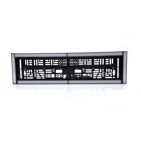 License Plate Number Frame with white neon LED light