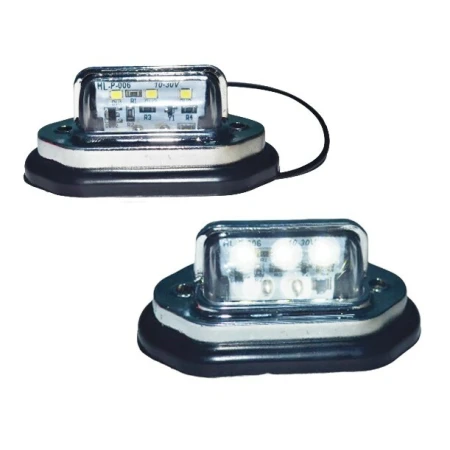 12/24V LED Rear Front License Number Plate Mirror Lights Lorry Truck Trailer Cab