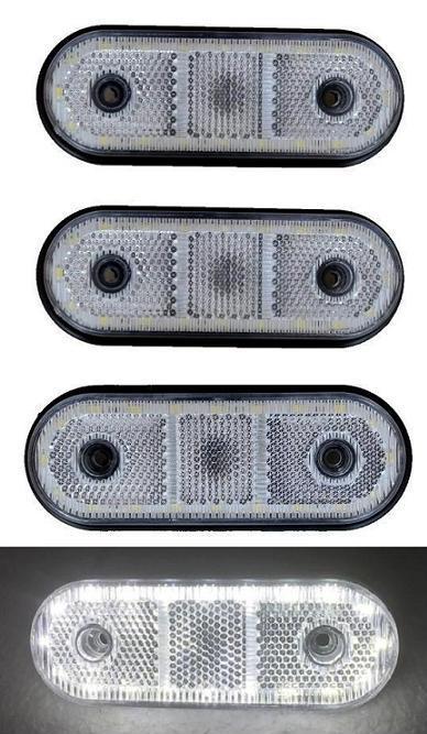 4 x 24V Front Side Marker LED Lights Truck Trailer Chassis for Scania MAN Volvo