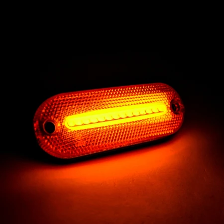 Interior 12V LED Orange 300 mm Visor Flashing Beacon Dashboard Emergency Lights