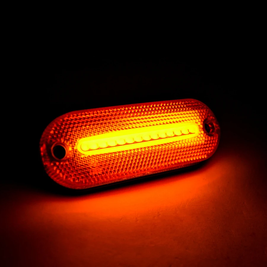 Interior 12V LED Orange 300 mm Visor Flashing Beacon Dashboard Emergency Lights