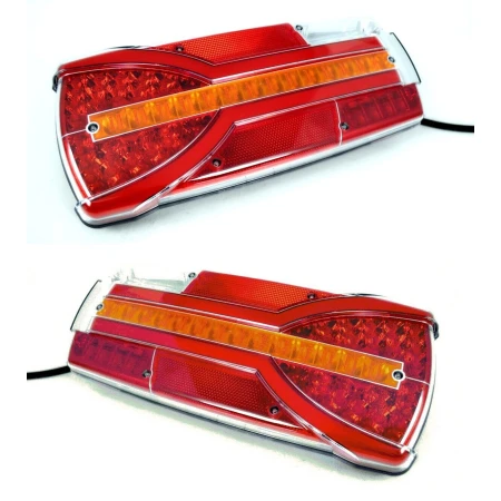 2 x 12-36V LED Rear Tail Neon Lights + Dynamic Indicator Truck Trailer Lorry