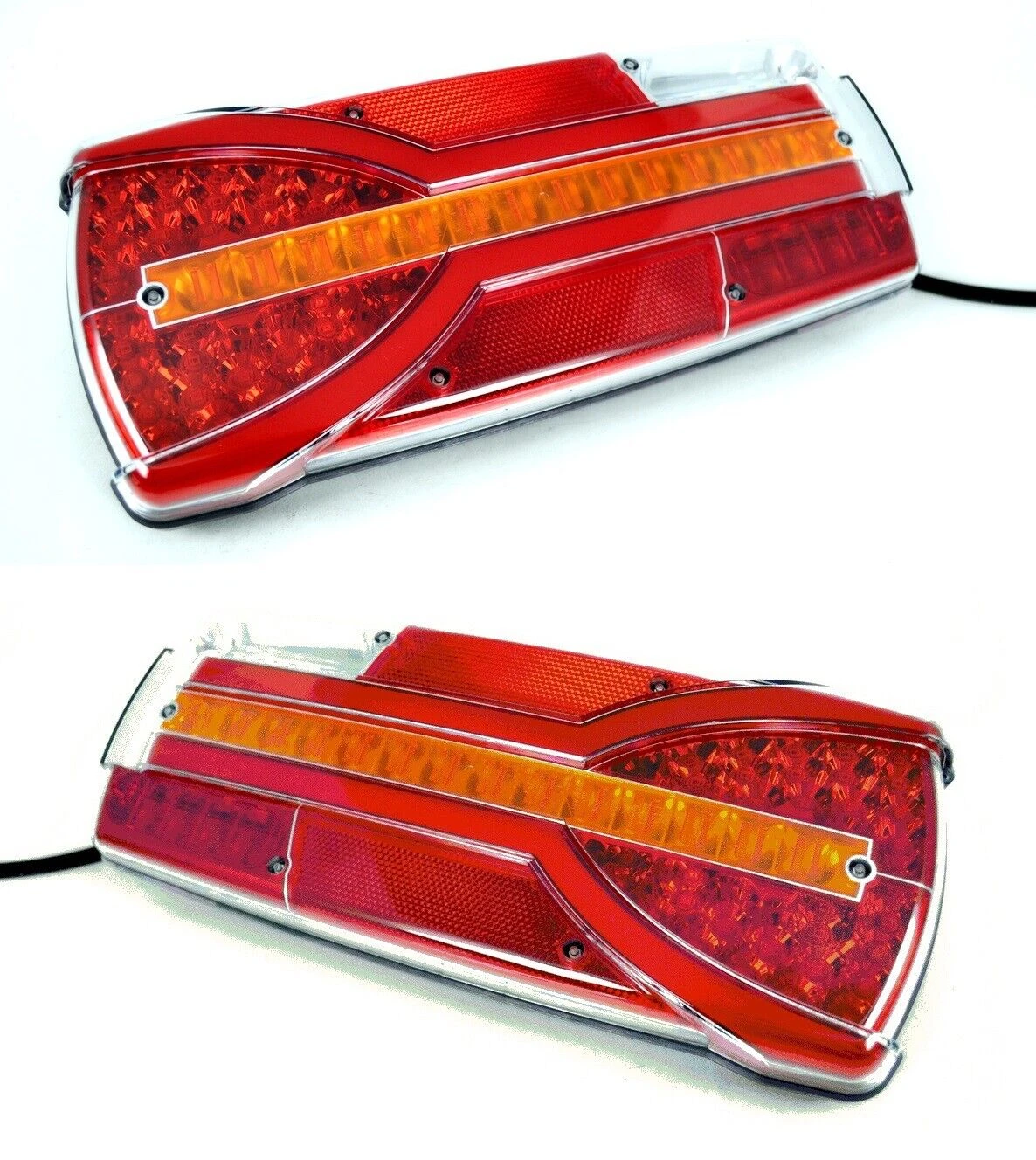 2 x 12-36V LED Rear Tail Neon Lights + Dynamic Indicator Truck Trailer Lorry
