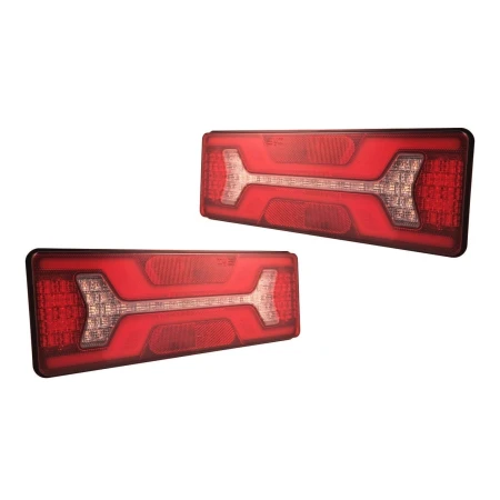 2x 24V LED Rear Tail  Stop Indicator Lights for  Mercedes Peugeot Ford Trucks