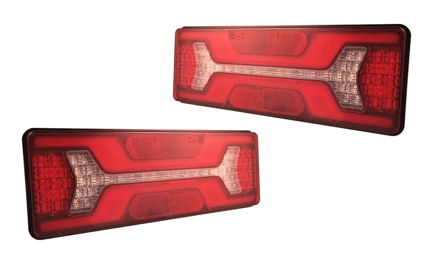 2x 24V LED Rear Tail  Stop Indicator Lights for  Mercedes Peugeot Ford Trucks