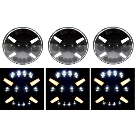 LED DRL Spot Lights with Dual Mode Neon Parking Light – 180mm for Trucks & Off-Road