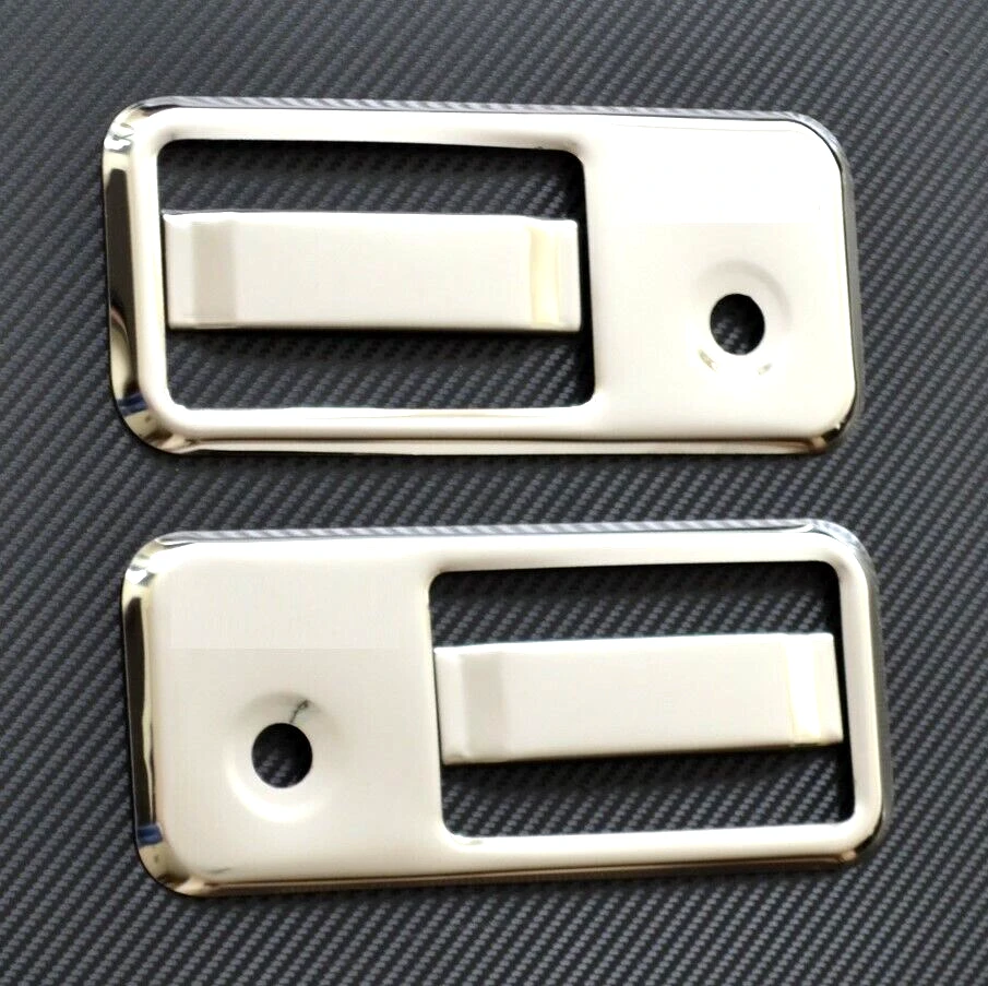 2x 3D Chrome Mirror Stainless Steel Handle Door Covers for Volvo FH/FM