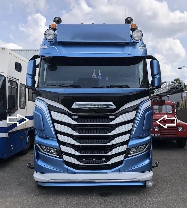 Front Door Guard Decorations Dirt Deflectors Side Dust Stone for Iveco S-Way