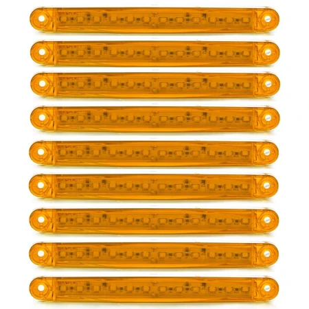 12V Side Perimeter Marker Amber Lights LED Lamps Van Bus Lorry Tipper Truck