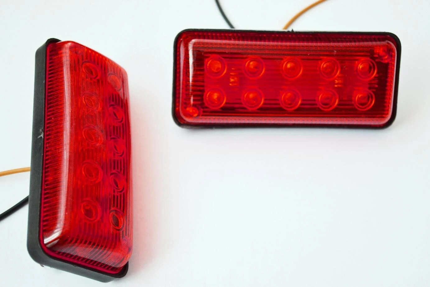 5 pcs 12V LED Red Rear Side Marker Lights Truck Camper ATV Caravan Car Bus Van