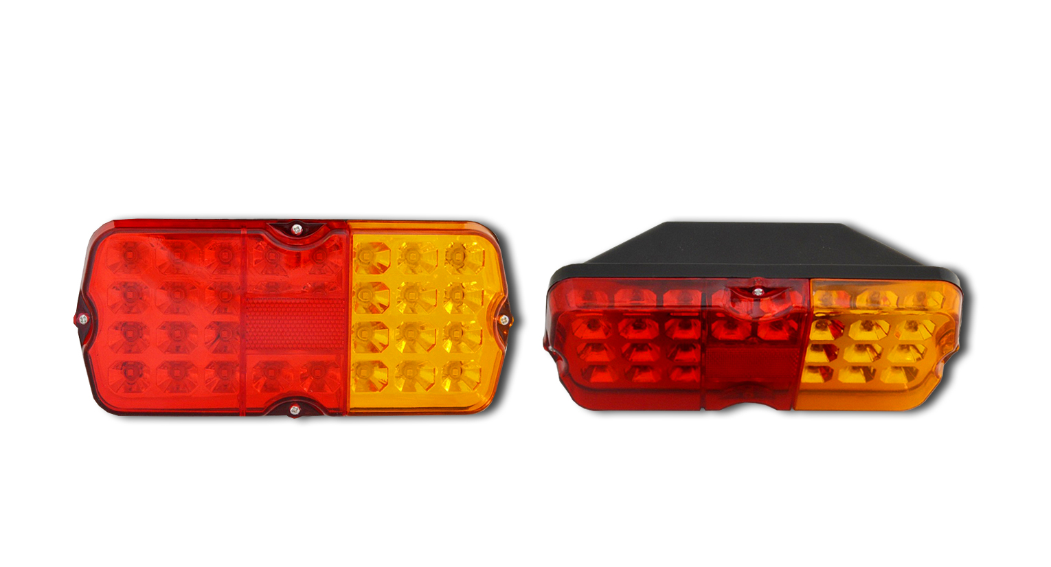 1x 24V LED Red Orange Rear Tail Lights Stop Indicator Lamps for Scania MAN DAF
