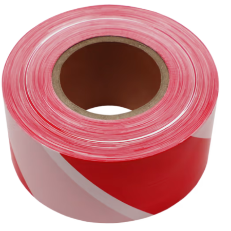 Red and White Warning/Signal Tape Non Adhesive 500m x 50mm