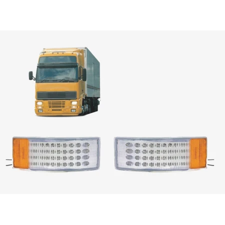 2x LED Indicator Position Signal Lights Lamps for VOLVO FH12 16 FM7 Trucks