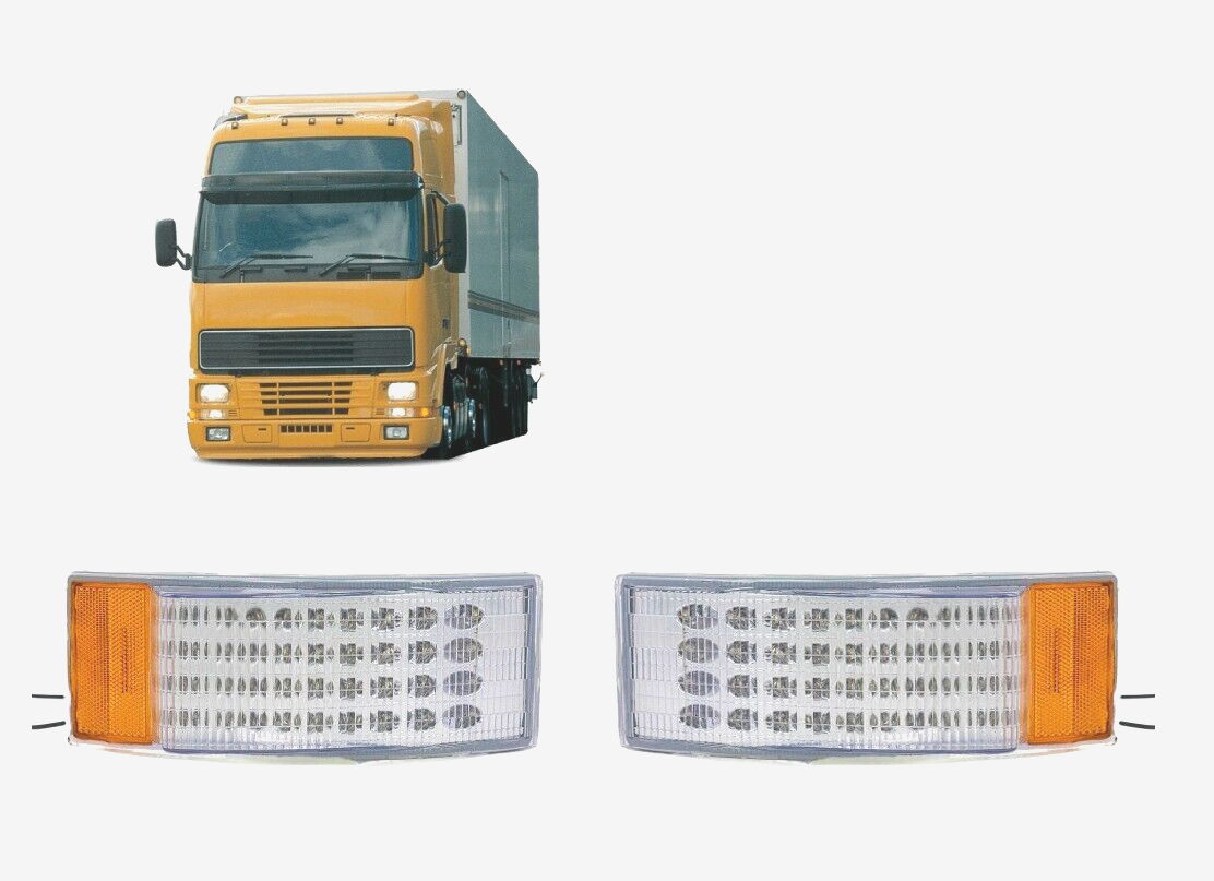 2x LED Indicator Position Signal Lights Lamps for VOLVO FH12 16 FM7 Trucks
