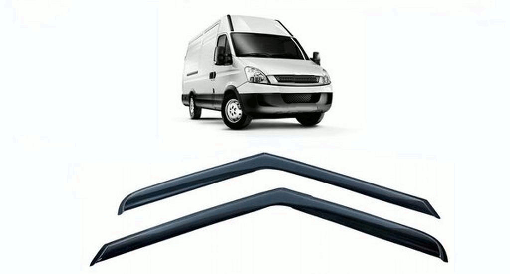 57-73.png Side Wind Deflectors for Iveco Daily 2006–2014 – 2pcs Window Rain Guards, High-Quality PMMA Acrylic, Easy Adhesive Fit (VLT 10%)