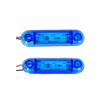8 x WHITE MARKER 12V 24V SIDE 4 LEDs TRAILER TRUCK LORRY RECOVERY LIGHTS LAMPS
