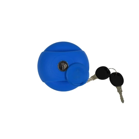 60mm AdBlue Fuel Tank Cap Lorry Truck HGV Cap with 2 Keys blue plastic
