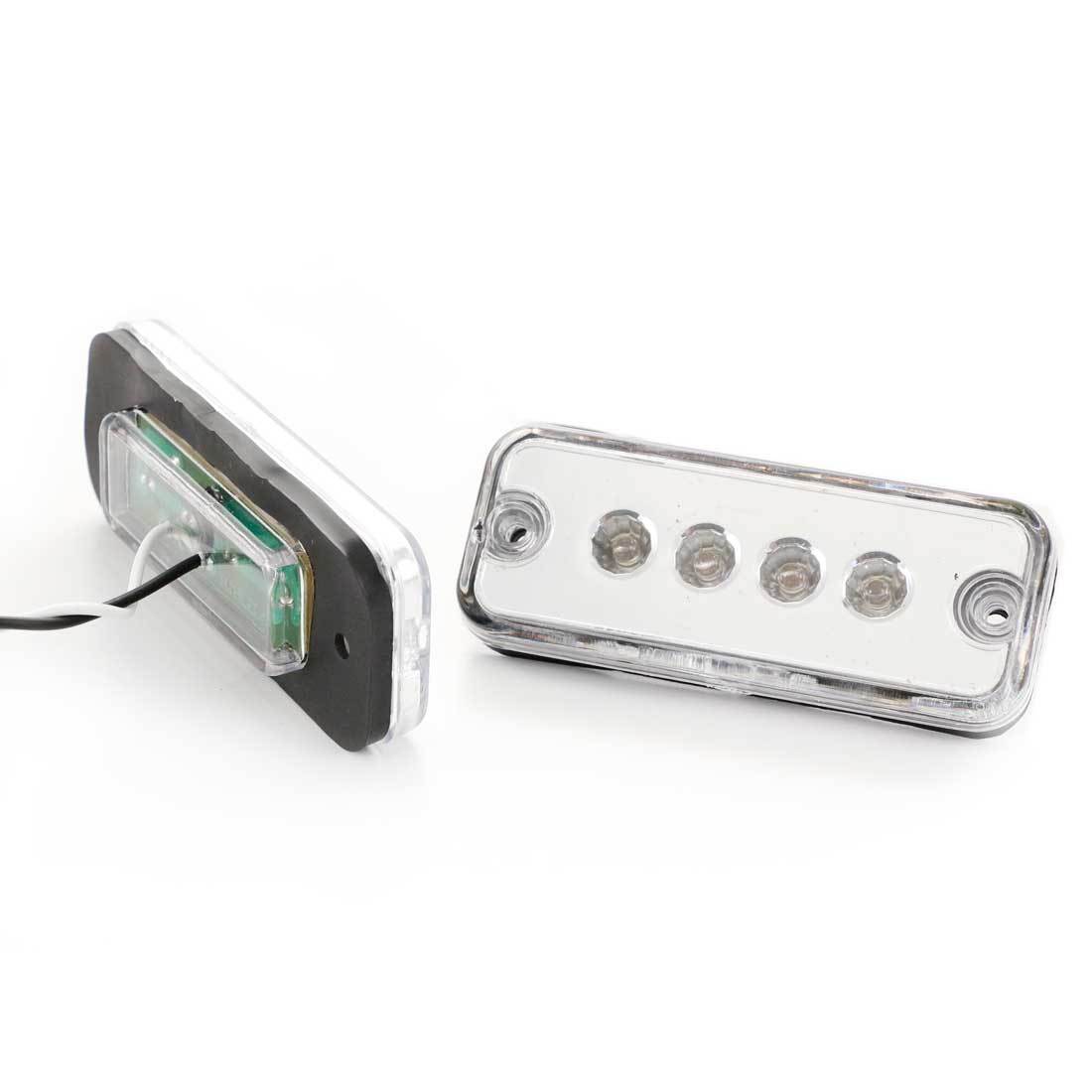 8 pcs White LED Side Marker Lights 12 24V new ardillion