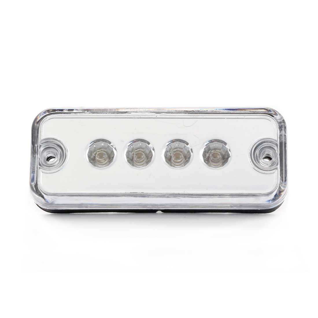 8 pcs White LED Side Marker Lights 12 24V new