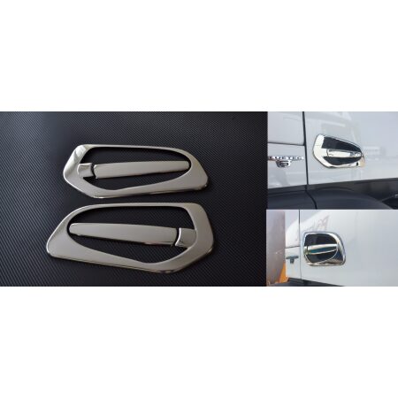Stainless Steel Door Handle Covers for Mercedes Actros MP4 Mirror Polished Decor
