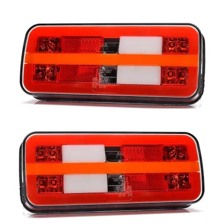 FREE Delivery for UK and Europe! High Quality Neon Rear Tail Lights - Dynamic LED Stop & Turn Signal for Trucks, Cars, Caravans (12V-24V).