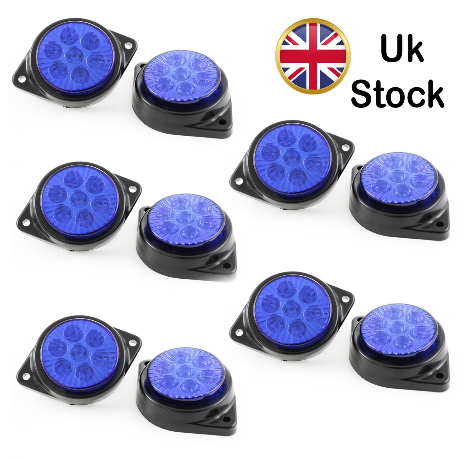 LED BLUE Side Marker Lights Ardillion 12V