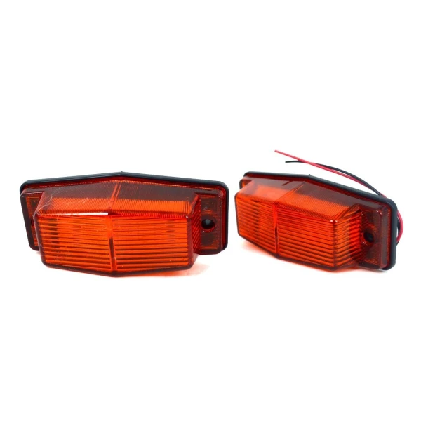 Orange Side Marker Lights 2x Indicator Lamps 12V/24V Universal Fit