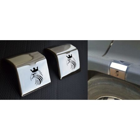 Stainless Steel Metal Mudguard Plate covers for Scania