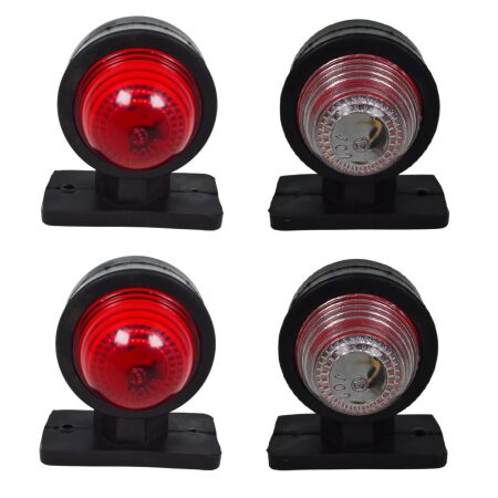 Red White Side Marker Lights 12v-24V