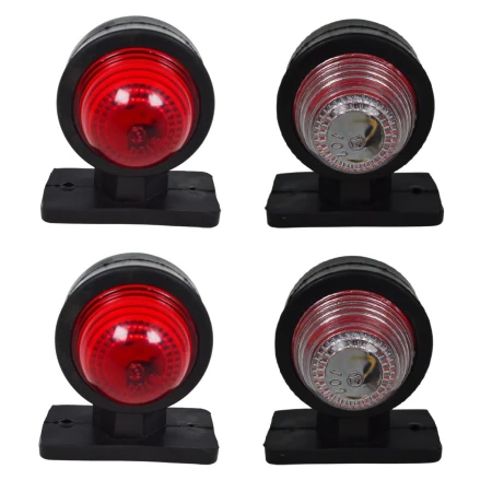 Red White Side Marker Lights 12v-24V