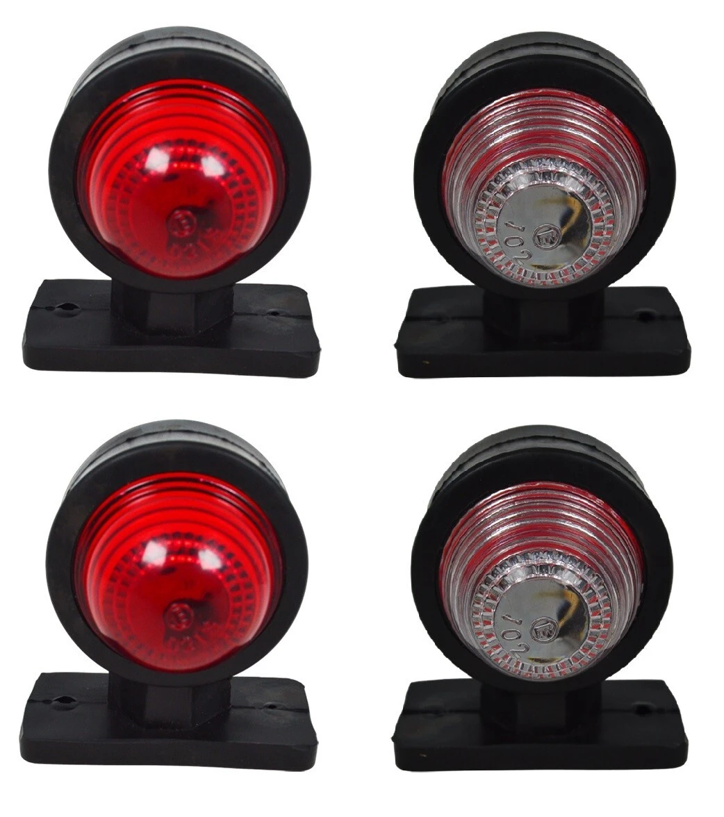 Red White Side Marker Lights 12v-24V